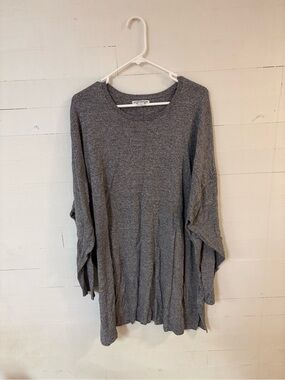 Amazon Essentials Gray Marled Swing Dress Long Sleeve Women’s Plus 4X